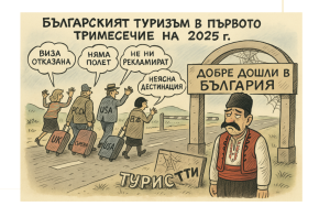 Спад на туристите от трети страни с над 35% според НСИ