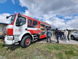 Част от покрива на сграда в Брезник е унищожена при пожар, съобщиха от полицията в Перник
