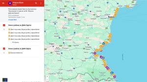 Интерактивна карта дава бърз достъп до водните бази по Черноморието